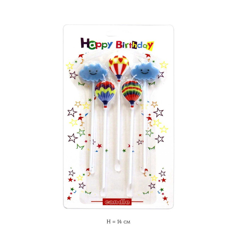 Набор свечей 'Шары и облака', 5 в 1