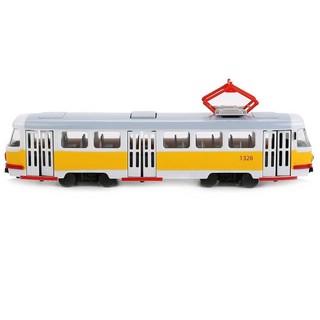 Машинка Трамвай, 28 см, свет/звук, металлическая модель, Техн...