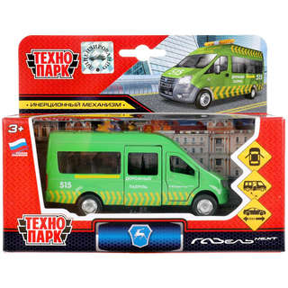Машинка Газель Некст патруль, 12 см, металлическая модель, Технопарк 7