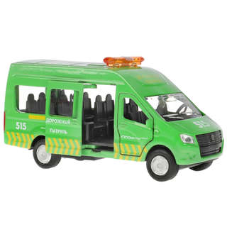 Машинка Газель Некст патруль, 12 см, металлическая модель, Технопарк 4