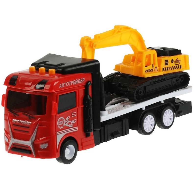Машинка Автоперевозчик, 20 см, свет/звук, пластик, Технопарк
