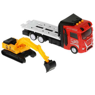 Машинка Автоперевозчик, 20 см, свет/звук, пластик, Технопарк 2