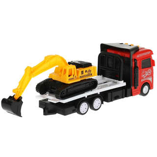 Машинка Автоперевозчик, 20 см, свет/звук, пластик, Технопарк 4