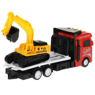 Машинка Автоперевозчик, 20 см, свет/звук, пластик, Технопарк 5