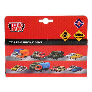 Машинка Урал Пожарная служба, 12 см, металлическая инерционная, Технопарк 4