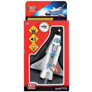 Модель Космический Шаттл, 14 см, металлическая, свет/звук, Технопарк 5