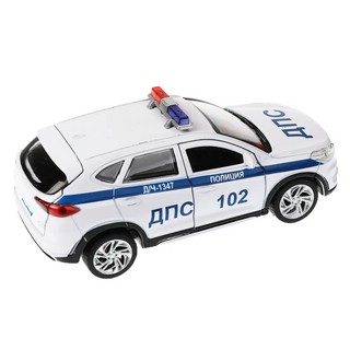 Машинка Hyundai Tucson, Полиция, инерционная, 12 см, металлическая модель, Технопарк 3