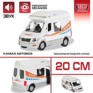 Машинка Дом на колесах, 13.5 см, металлическая, Технопарк 2