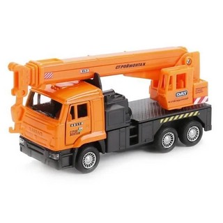 Машинка Камаз Автокран, 12 см, металлическая модель, Технопарк 7