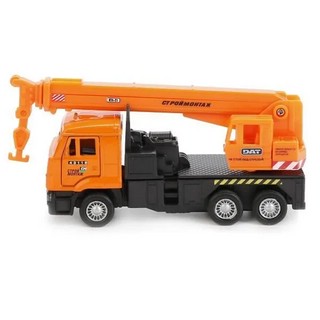 Машинка Камаз Автокран, 12 см, металлическая модель, Технопарк 9