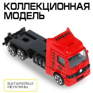 Машинка Грузовик красный, 10.5 см, металлическая модель, Технопарк 3