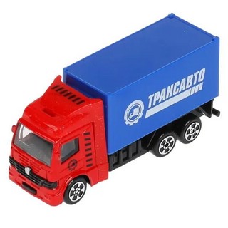 Машинка Грузовик красный, 10.5 см, металлическая модель, Техн...