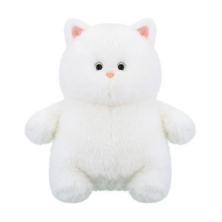 Мягкая игрушка Котик белый, 25 см, Relana