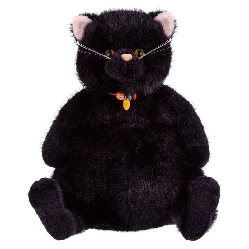 Мягкая игрушка Котик черный, 37 см, Relana