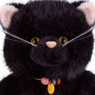 Мягкая игрушка Котик черный, 37 см, Relana 2