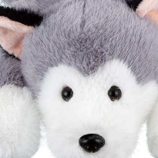 Мягкая игрушка Собака хаски лежебока, 42 см, Relana 4