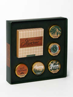 Подарочный набор 'Настоящему мужчине': крем-мёд, чай 4