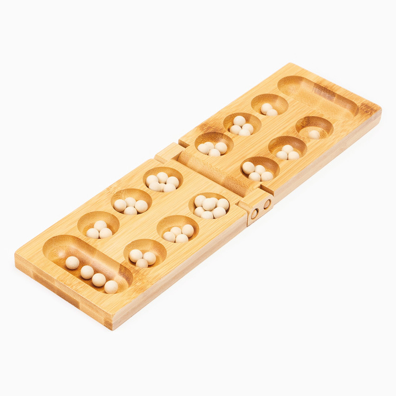 Настольная игра на логику 'Калах. Манкала', 48 камешков, 16 x 9.5 см