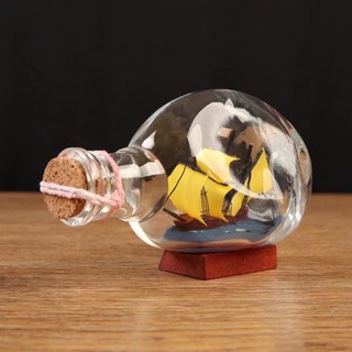 Корабль в бутылке 'Вирджиния' горизонтальный 2