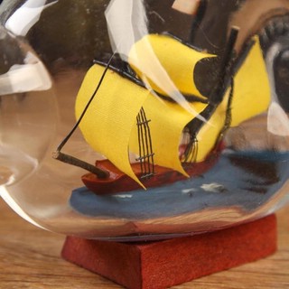 Корабль в бутылке 'Вирджиния' горизонтальный 3