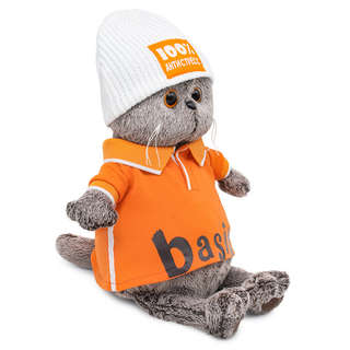 Басик в поло и шапке '100% антистресс', 30 см, BudiBasa 2