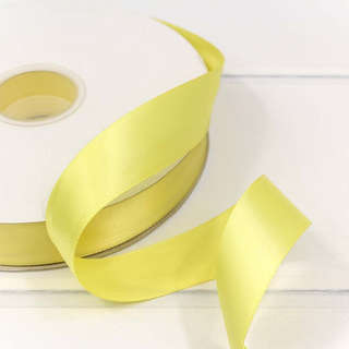 Лента атласная полиэстер 2.5 см х 100 см, желтая