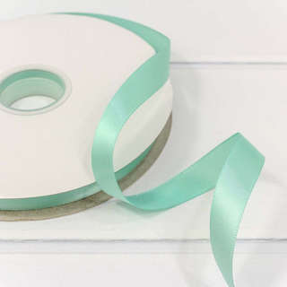 Лента атласная полиэстер 1.5 см х 100 см, бирюзовая