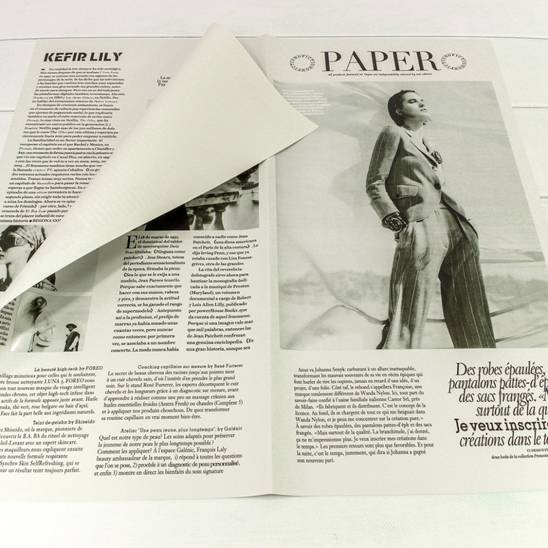 Плёнка упаковочная 'Газета PAPER' матовая, 56х56 см