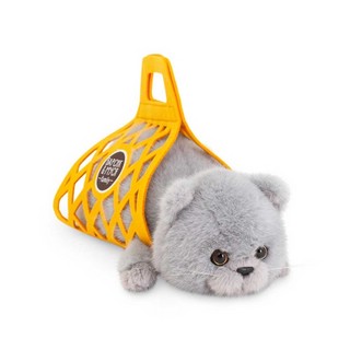 Кот Барсик в сумке, серый, 56 см, Orange Toys