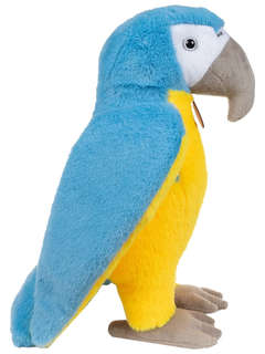Мягкая игрушка Попугай, 30 см (реалистичный) голубой, Lapkin 2