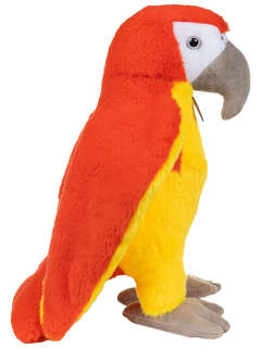Мягкая игрушка Попугай, 30 см (реалистичный) красный, Lapkin 2