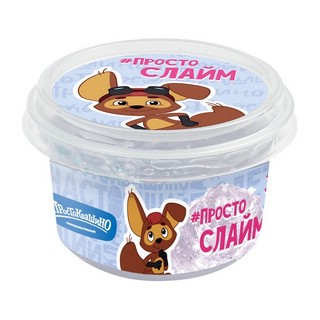 Слайм Простоквашино, банка, белый