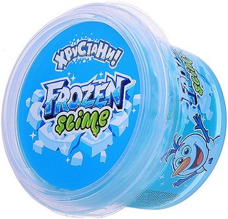 Слайм 'Slime' Frozen, с хрустящей корочкой, голубой 2