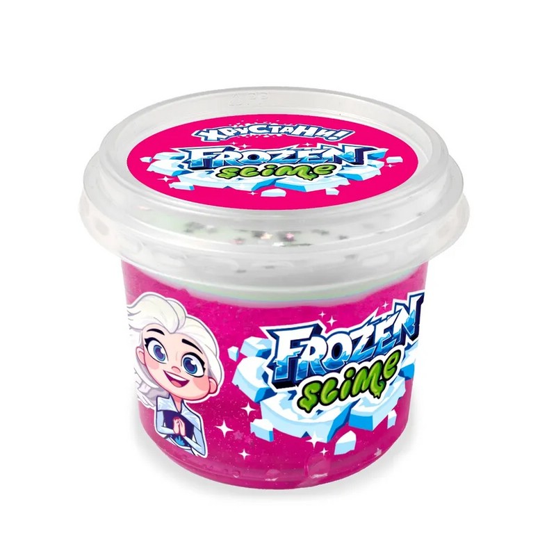 Слайм 'Slime' Frozen, с хрустящей корочкой, розовый