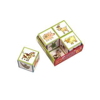 IQ Кубики для малышей: Кто где живет?, 4 шт. 2+ 3