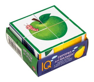 IQ Кубики: Фрукты да ягоды, 4 шт.
