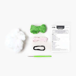 Игрушка амигуруми Лягушонок, 8 см: Набор для вязания крючком 4