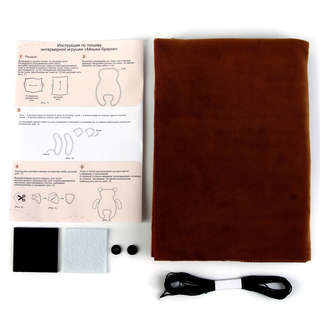 Мишка Брауни, Набор для шитья мягкой игрушки высотой 37 см 3