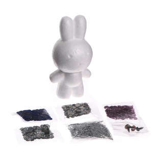 Зайка: Аппликация пайетками 3