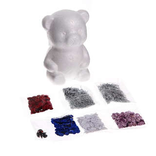 Панда: Аппликация пайетками 3