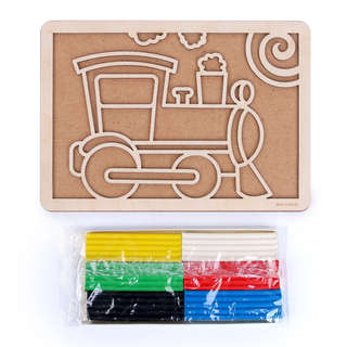 Паровоз: заготовки для творчества 'Веселая лепка' 2