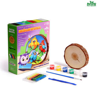 Роспись и лепка по дереву: Веселые птички 2