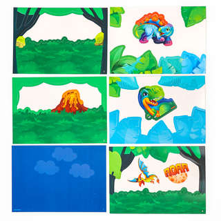 Объемная аппликация «Динозавры» 2