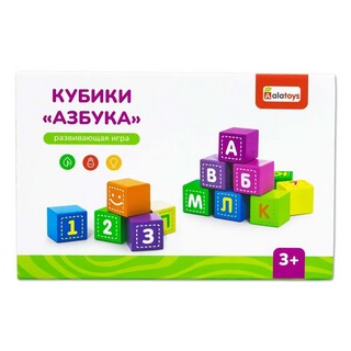 Кубики 'Азбука' Alatoys арт. КБА1203