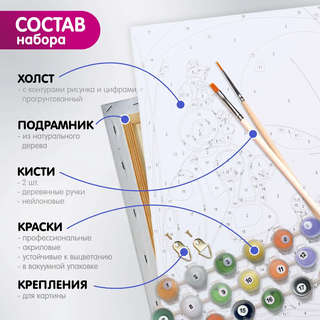 Картина по номерам 'Дорофеев С.В.: Очарование осени' 40х50 см 3