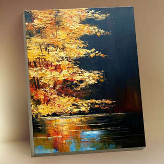 Картина по номерам с поталью «Золотая осень», 40х50 см