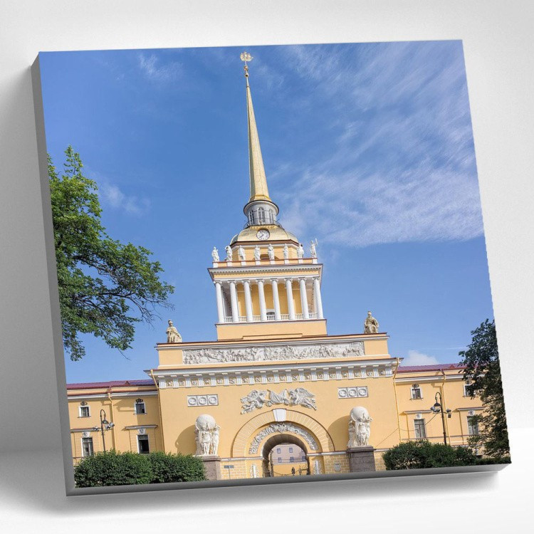 Картина по номерам 'Санкт-Петербург: Адмиралтейство' 30х30 см
