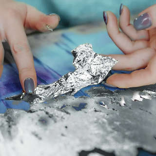 Картина по номерам с поталью платина 'Взлет', 40х50 см, 14 цветов 5