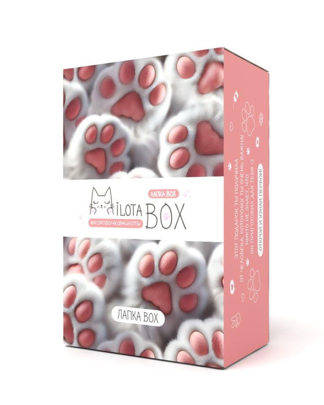 Подарочный набор MilotaBox mini 'Лапка Box' коробочка милоты