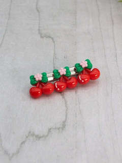 Заколка для волос 'Вишневый сок' 2